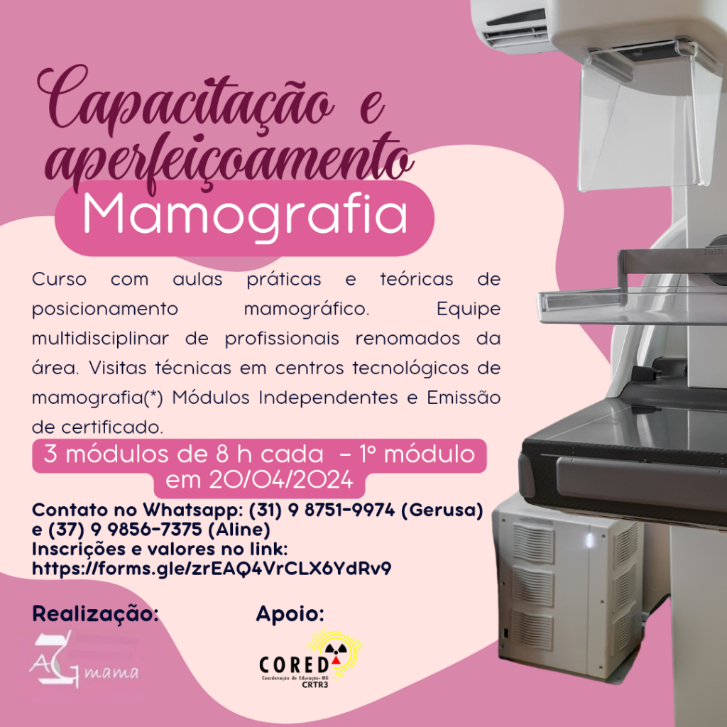 Capacitação e aperfeiçoamento em Mamografia | CRTR-MG