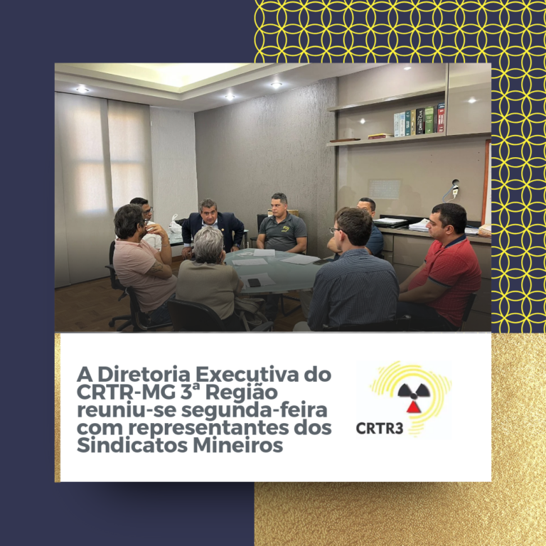 A Diretoria Executiva do CRTR-MG 3a Região reuniu-se segunda-feira com representantes dos Sindicatos Mineiros