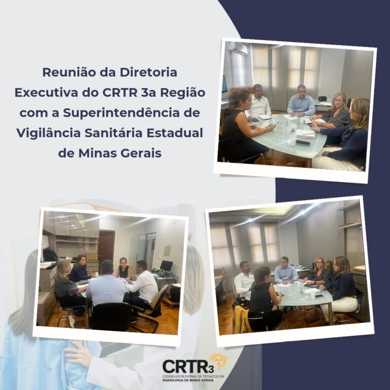 Reunião da Diretoria Executiva do CRTR 3a Região com a Superintendência de Vigilância Sanitária Estadual de Minas Gerais
