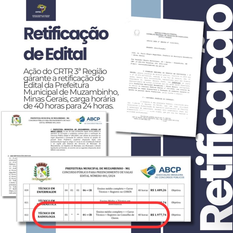 Retificação de edital