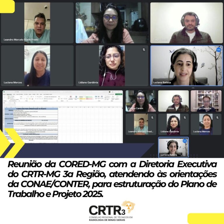 Reunião da CORED-MG com a Diretoria Executiva do CRTR-MG 3a Região