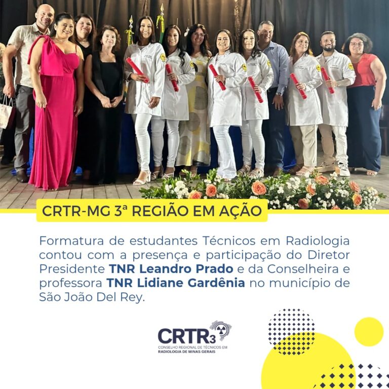 Formatura dos estudantes do curso Técnico em Radiologia em São João Del Rey