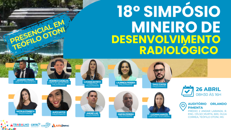 Programação 18º Simpósio Mineiro de Desenvolvimento Radiológico em Teófilo Otoni – MG