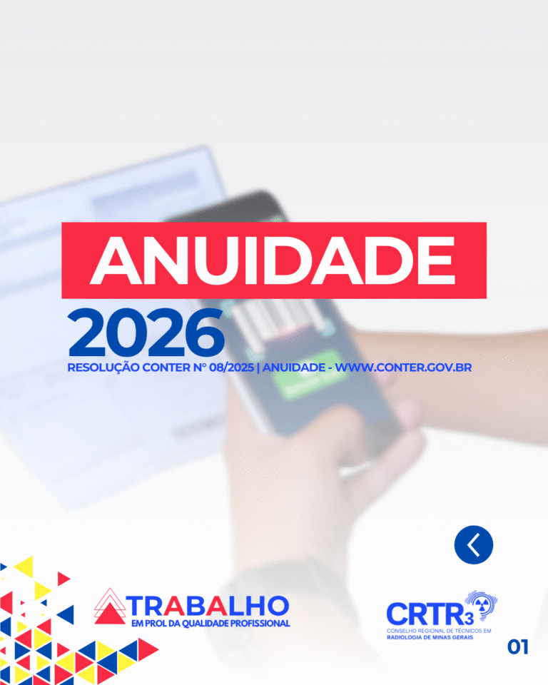 Anuidade 2026 – Fique atento, profissional da Radiologia!