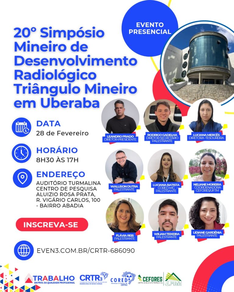 20º Simpósio Mineiro de Desenvolvimento Radiológico – Triângulo Mineiro!