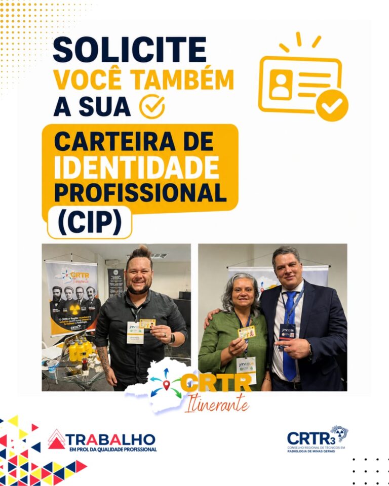 Solicite a sua Carteira de Identidade Profissional (CIP)!